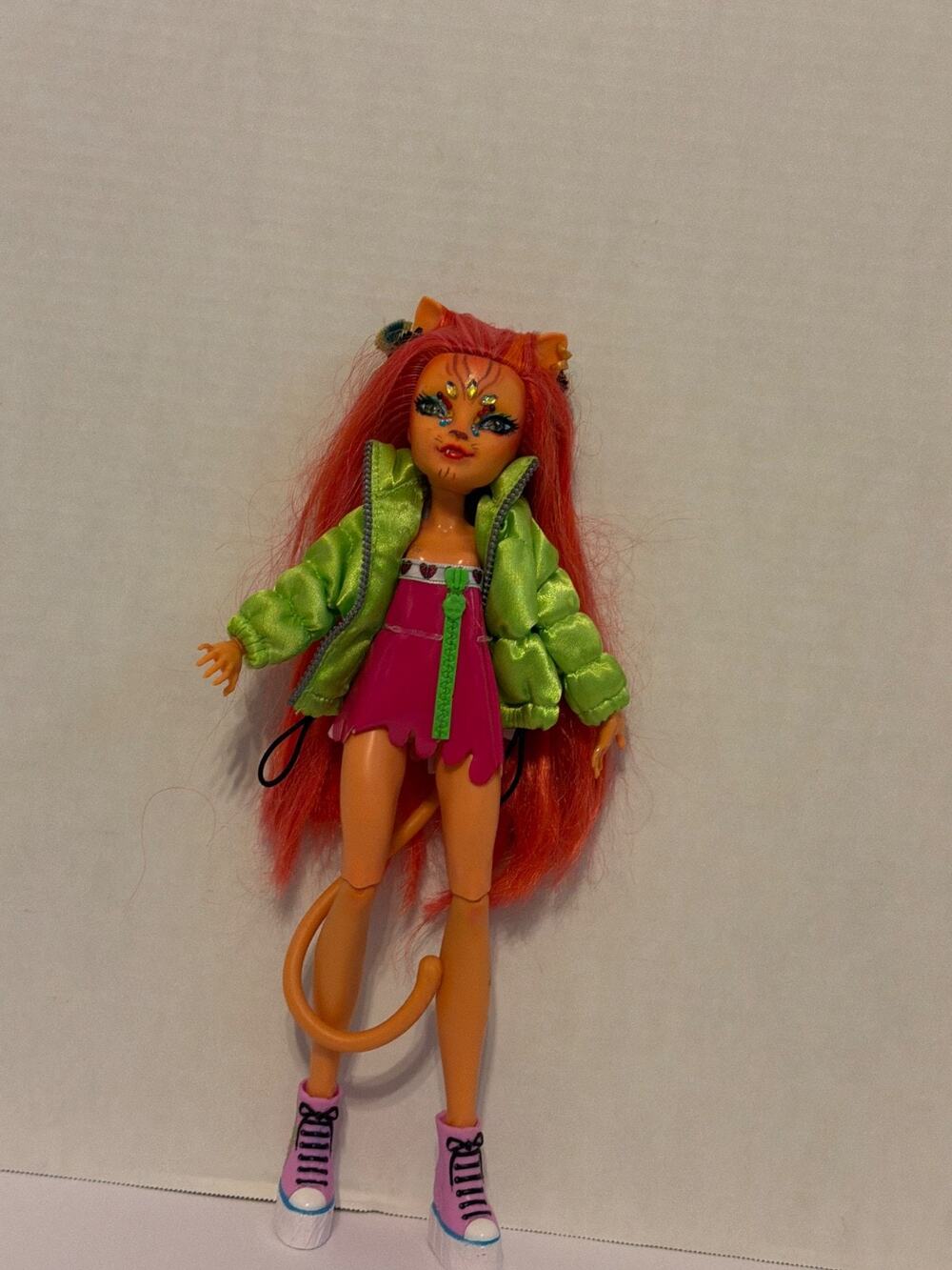 👻 OOAK Monster High doll repaint Toralei Ever After vampire goth bjd 👻